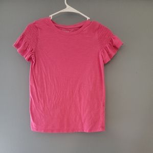 Cat & Jack Girls hot pink shirt size L 10/12